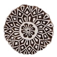 thumbnail image 1 of Fabric Printing Wooden Block Designer Textile Handmade Floral Pattern Stamp, 1 of 2