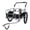 Black, variant on Steel Frame, Fat Tire Flexible Design, Bike Compatible Steel Frame, Maximum Utility Robust Construction