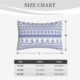 thumbnail image 4 of Fuzoiu Abstract Gondola Snowflake Print Fuzzy Pillowcases, Super Soft Pillow Case Cover with Zipper for Bedroom, Sofa, Couch,Cozy Pillow Shams for All Seasons-14"x20", 4 of 6