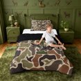 thumbnail image 4 of meiyoeat Duck Hunting Monogram T Twin Comforter Sets For Boys,Camo Pattern Initial Art Bedding Set,Black Reversible,2 Pieces,1 Comforter and 1 Pillowcase, 4 of 7