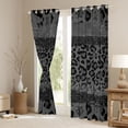 thumbnail image 3 of Homewish Girly Grey Cheetah Print Blackout Curtains Set of 2 (52x84 Each), Chic Fashion Polkadots Window Curtains, Romantic Anniversary Curtains and Drapes, Curtains and Drapes Room Decor, 3 of 6