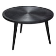 thumbnail image 5 of Diamond Sofa Vortex Round Cocktail Table in Solid Mango Wood Top in Black Finish & Iron Legs, 5 of 6