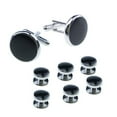 thumbnail image 3 of EXHUMKY 8pcs Tuxedo Stud Set Classic Copper Daily Wear Wedding Attire, 3 of 8