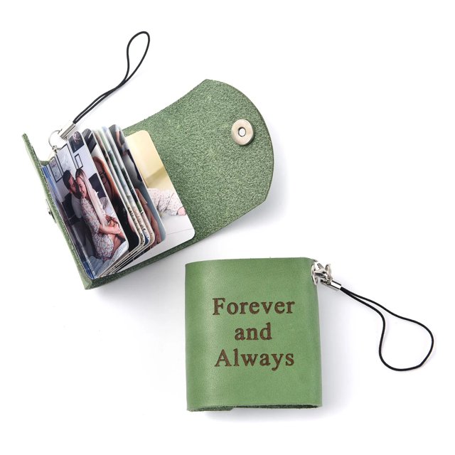 Llaveros personalizados para amigos, llavero con imagen en Funda de cuero, Mini álbum de fotos personalizado, regalos de memoria de tiempo de amante