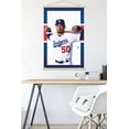 thumbnail image 3 of MLB Los Angeles Dodgers - Mookie Betts Wall Poster with Wooden Magnetic Frame, 22.375" x 34", 3 of 5