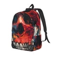 thumbnail image 1 of Balery Abstract Colorful Skull Art Mochila Clásica Impresa Básica para Viaje, Mochila Escolar Resistente al Agua, Mochila de Lona con Correas Ajustables-Medium, 1 of 5