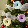 thumbnail image 4 of dajkiuy 3Pcs Pastel Christmas Candy Ornaments, Donut Ice Cream Ornaments for Xmas Tree Topper DIY Indoor Home Office Holiday Vase Gifts Party Decor, Christmas Tree Decorations, 4 of 6