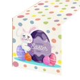 thumbnail image 2 of Chemin de Table de Pâques, Drapeau de Table de Pâques, Nappe en Lin Imprimée Lapin Œuf Petit Gnome, 1x Chemin de Table en Liquidation, 2 of 9