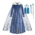 thumbnail image 2 of Disney vestido de princesa para niña, disfraz de Elsa, Anna, Rapunzel, ropa de fiesta de cumpleaños para niño, Carnaval, Cosplay, Frozen1/2, Cenicienta, 2 of 2