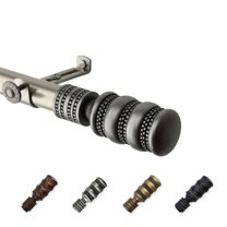 13/16" Dia Adjustable 48-84" Arturo Curtain Rod in Satin Nickel