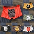thumbnail image 2 of CENL Mens Boxer Underwear Cotton Breathable Oversized Cartoon Printing Underpants, 2 of 7