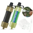 thumbnail image 1 of 2 PCS Outdoor Water Filter Straw Water Filtration System Water Purifier for Emergency Preparedness Camping Traveling Backpacking, 1 of 8