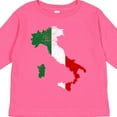 thumbnail image 4 of Inktastic Italian Map Flag Boys or Girls Long Sleeve Toddler T-Shirt, 4 of 5