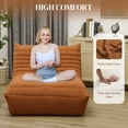 thumbnail image 4 of HOMCOM Bean Bag Chair for Adults, Giant Fireside Chair, Brown, 4 of 7