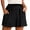 Black, variant on Linen Shorts for Women, Audhol Women's Summer Linen High Waisted Casual Thin Wide Leg Shorts Shorts for Women Black L