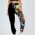 thumbnail image 1 of Pntutb Mujer Moda Casual Estampados Cintura Elástica Pantalones Largos Rectos Pantalones De Chándal Pntutb Pntutb-6693, 1 of 5