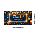 thumbnail image 3 of Gold Balloons Thank You Banner Decorative Design Appreciation Banner for Office Party Employee Celebration Indoor Decoration, 3 of 8
