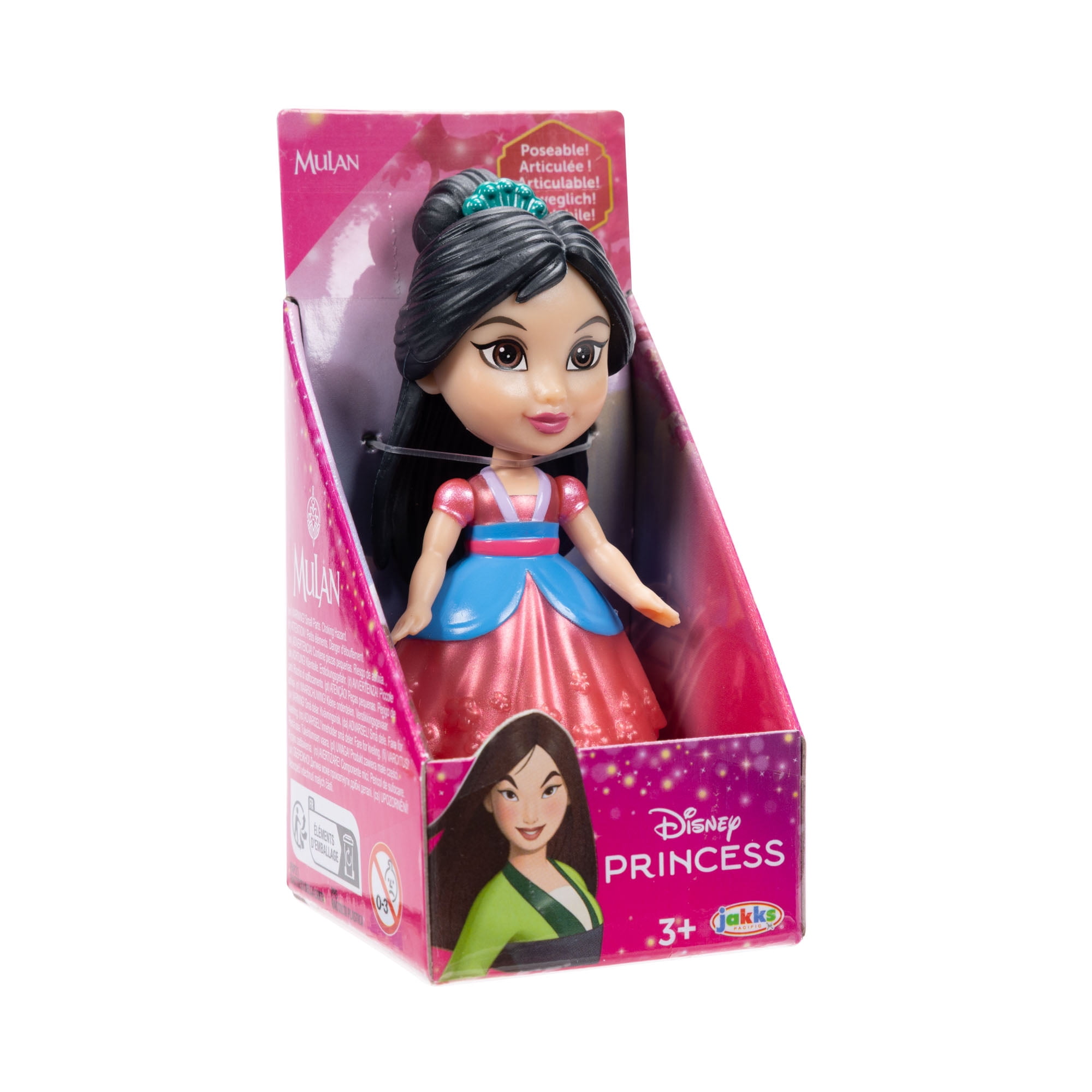 Disney Princess Dolls 3-Inch Mulan Collectible Figure