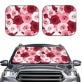 thumbnail image 2 of Fotbe Rose 2-Piece Car Windshield Sun Shade | Sun Blocker for Car Windshield | Foldable Automotive Interior Accessories for Sun Protection-Small, 2 of 6