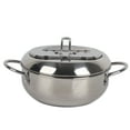 thumbnail image 4 of Induction Fryer,Temperature Control Stainless Steel Fryer with Oil Drainer for Gas Cooker Induction Cooker Electric Cooker, 4 of 8