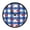 Red Cherries, variant on Indoor 12' Voice-Activated Luminous Decoration Wall Clock With LED Night Light Plaid Carousel