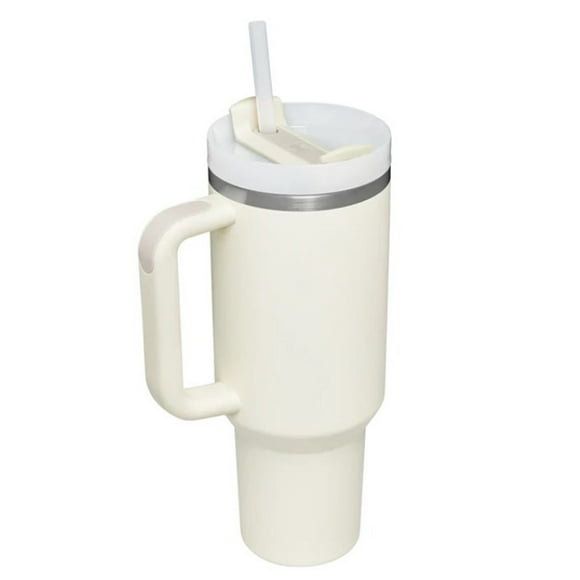 40oz Stainless Steel Vacuum Tumbler with Lid and Straw for Water, Iced Tea or Coffee, Smoothie