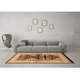 thumbnail image 3 of Ahgly Company Indoor Square Oriental Brown Industrial Area Rugs, 4' Square, 3 of 4