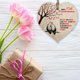 thumbnail image 5 of Placa De Madera Con Forma De Corazón Para 70 Aniversario De Boda, Letrero De Madera Clara, Recuerdo Para Celebrar El Aniversario De Platino, Esposa, Marido, Novio, Novia, Mamá, Papá, Placa Con Citas,, 5 of 5