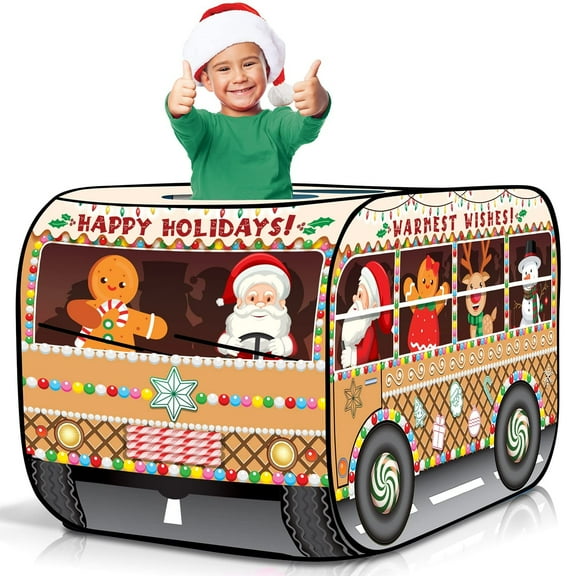 ArtCreativity Fire Truck Pop-Up Tent for Kids  Indoor Fire Engine Playhouse Tent with Carry Bag