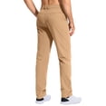 thumbnail image 5 of Uwinwear Men's Golf Pants Stretch Work Dress Comfy Pants Lightweight Quick Dry Long Pants Casual Trousers with Pockets,Khaki,S, 5 of 5