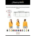 thumbnail image 2 of Made by Olivia Women's Basic Soft & Comfortable Pullover Fleece Crewneck Sweatshirt, 2 of 5
