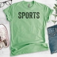 thumbnail image 2 of Sports T-shirt, Unisex Women's Men's Shirt, Baseball Shirt, Football Shirt, Softball Shirt, Heather Apple Green, X-Small, 2 of 6