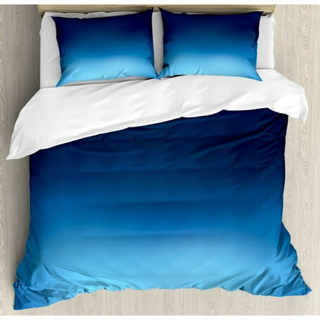 London Themed Duvet Covers Ambesonne Style Deep Sea Ocean Underwater Themed Digital Colored Graphic Design Art Print Duvet Cover Set ()