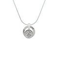 thumbnail image 2 of Delight Jewelry Silvertone Music Clef - Round Seal Live Ring Charm Necklace, 18", 2 of 4