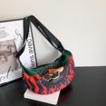 thumbnail image 4 of Bolso de media luna, nueva tendencia, versátil, impermeable, para mujer, bolso cruzado con patrón digital, gran capacidad, moderno, bolso de un solo hombro, 4 of 5