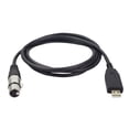 thumbnail image 3 of HEVIRGO USB Mâle à XLR Femelle Microphone Convertisseur Micro Studio Adaptateur Audio Lien Câble, 3 of 10