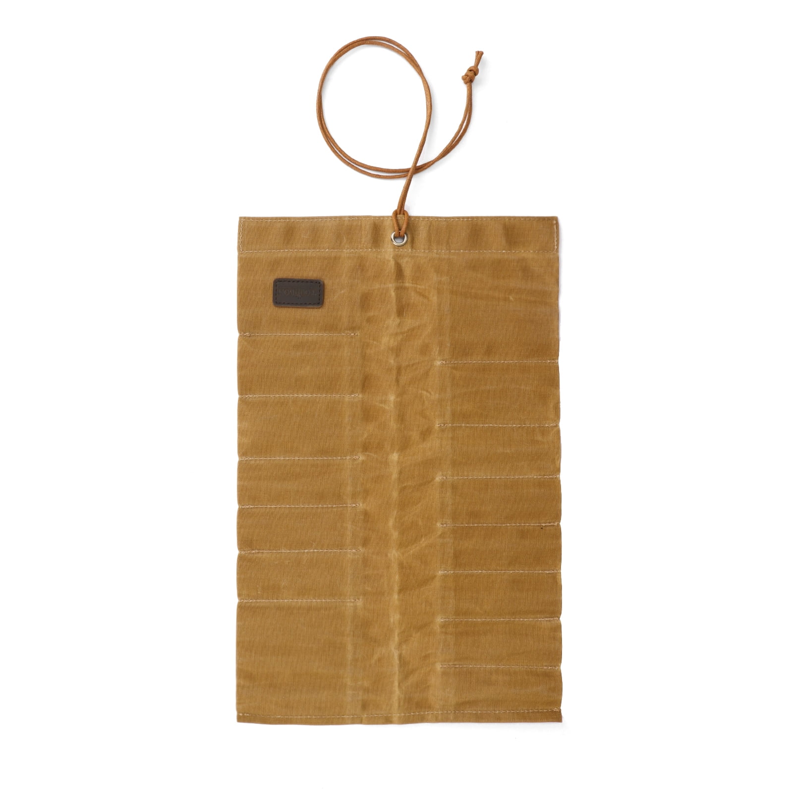 TOURBON Canvas Folding Tools Roll Up Bag (14 Slots)Portable Carry Pouch Workshop Storage Splier Tool Organizer Woodworking
