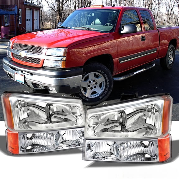 2003-2006 Chevy Silverado 1500 2500 Headlights Bumper Signal Lamps Left Right