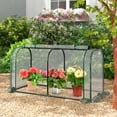 thumbnail image 2 of Costway Portable Mini Greenhouse 47" x 22" x 24" Outdoor Indoor Tunnel Greenhouse White, 2 of 8