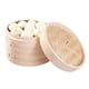 thumbnail image 4 of Cesta de de bambú, vaporizador de bolas de para comida asiática, vaporizador de comida Sum & Bun, vaporizador para Dimsum Baozi, Picnic, Diámetro 27 cm 2 niveles, 4 of 6