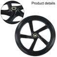 thumbnail image 4 of Roue en Pu de Trottinette de 8 Pouces avec Roulements, Roue de Trottinette pour Enfants (Roue à 5 /10 Rayons) Roue à 5 Rayons, 4 of 9