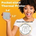 thumbnail image 5 of Core Innovations CTP500 Wireless Mini Portable Thermal Printer & Label Maker + Paper, Android & iOS (Gray), 5 of 13