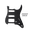 Black, variant on LOOKSEVEN 11 Hole HSS Metal Guitar Pickguard Aluminum For ST Strat Electric guitar 9 color-Dark red
