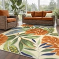 thumbnail image 5 of DEORAB Outdoor Rug 9'x12' Washable Patio Rug Non Shedding Easy Cleaning Jungle Outside Carpet for Balcony Backyard Deck RV, 5 of 11
