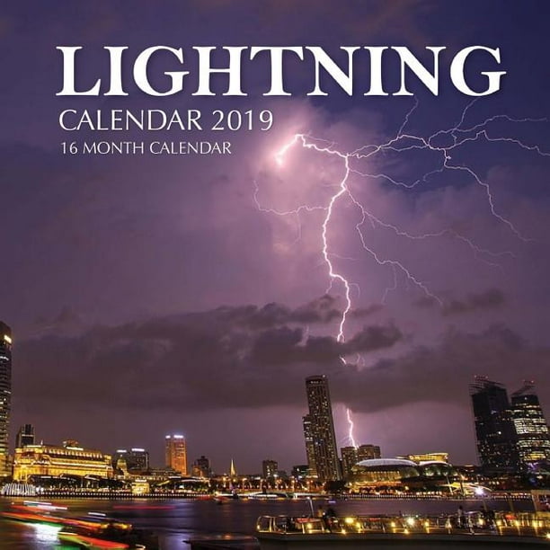 Lightning Calendar 2019 16 Month Calendar (Paperback)
