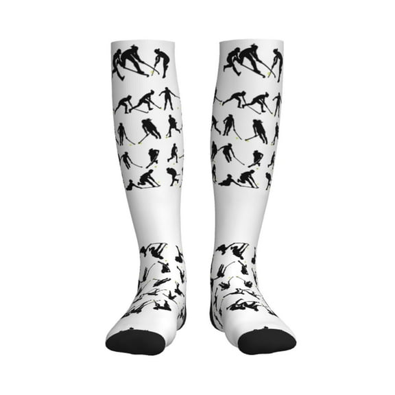 Compression Socks Women Men Field Hockey Knee High Support Circulation Socks for Running Travel