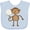 AE-Light Blue, variant on Inktastic Volleyball Monkey Boy Boys Baby Bib