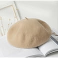 thumbnail image 6 of CoCopeanut New Fashion Women Wool Berets French Artist Style Warm Winter Beanie Hat Retro Plain Beret Solid Color Elegant Lady Autumn Caps, 6 of 6
