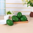 thumbnail image 3 of Frutas artificiales para decoración del hogar y fiestas, juego de 6 limones verdes realistas, 3 of 8