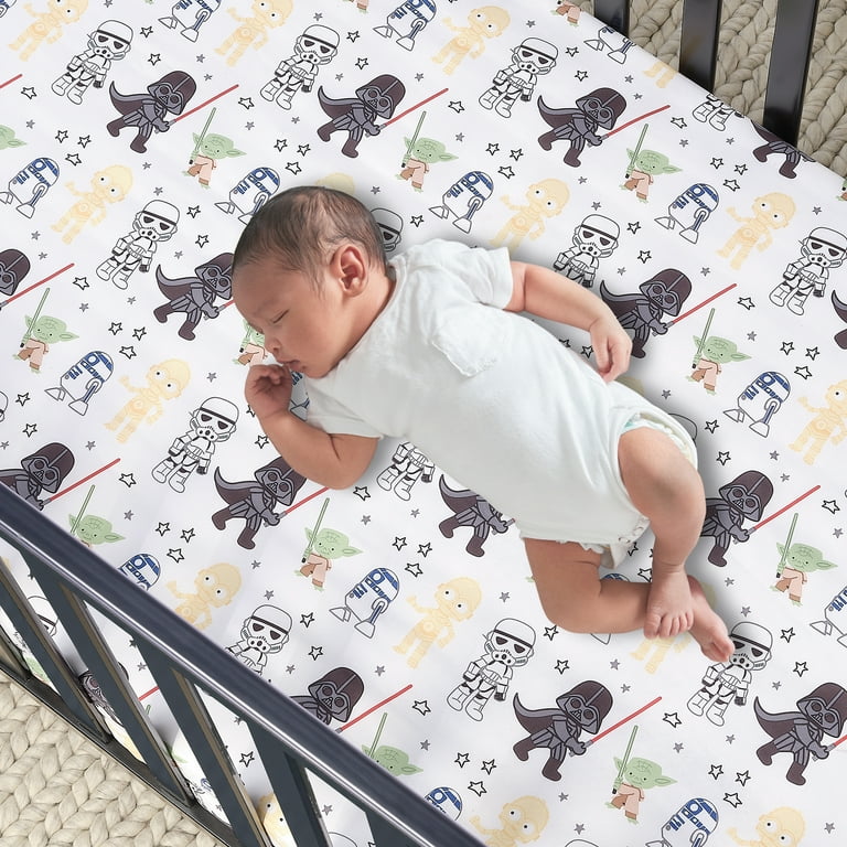 Lambs Ivy Star Wars Classic 3 Piece Gray Baby Crib Bedding Set